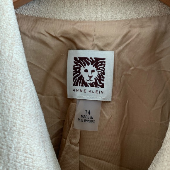 Anne Klein Camel Blazer with Draped Front, Size 14 - Picture 6 of 6